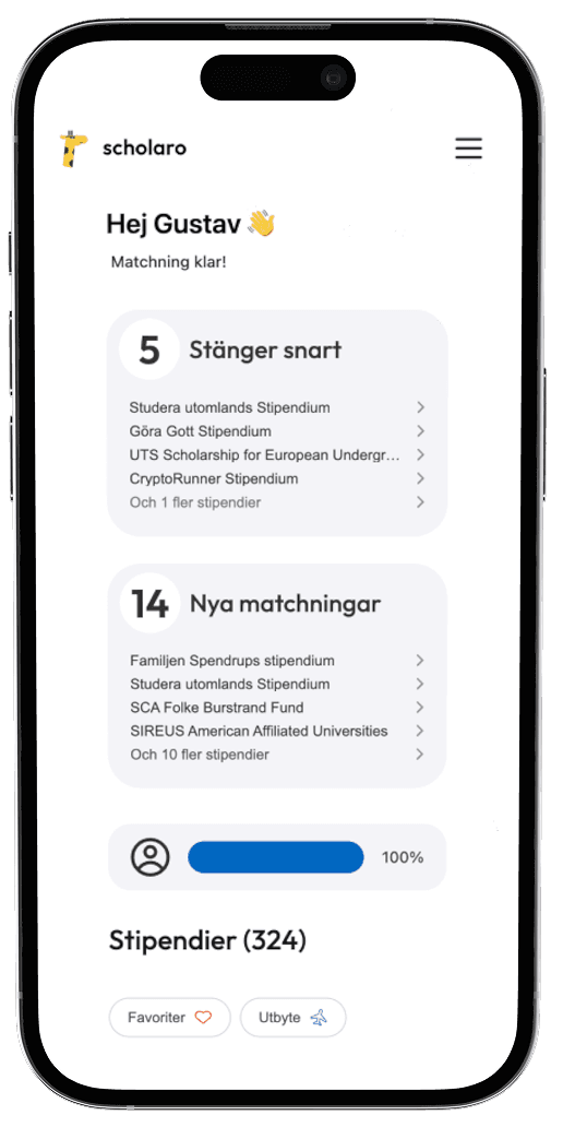 Scholaro platform mockup on phone